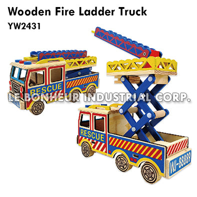 Wooden Fire Ladder Truck