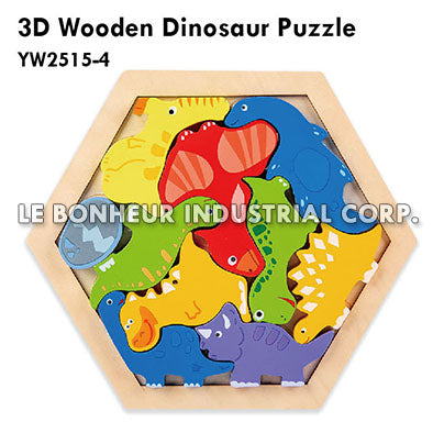 3D Wooden Dinosaur Puzzle