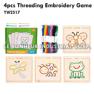 4pcs Threading Embroidery Game
