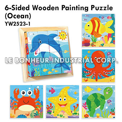 6-Sided Wooden Painting Puzzle (Ocean)