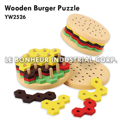 Wooden Burger Puzzle