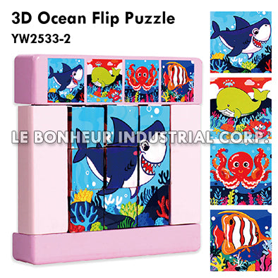3D Ocean Flip Puzzle