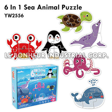 6 In 1 Sea Animal Puzzle