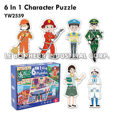 6 In 1 Character Puzzle