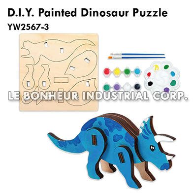 D.I.Y. Painted Dinosaur Puzzle