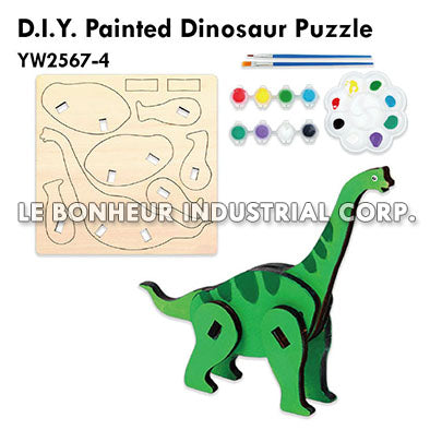 D.I.Y. Painted Dinosaur Puzzle