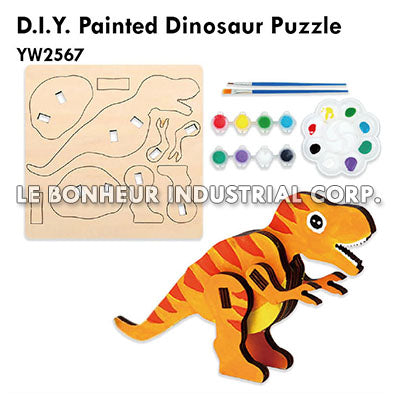 D.I.Y. Painted Dinosaur Puzzle
