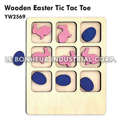 Wooden Easter Tic Tac Toe