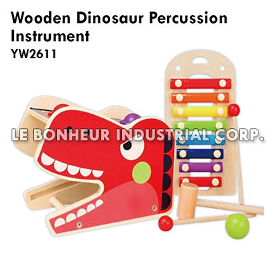 Wooden Dinosaur Percussion Instrument