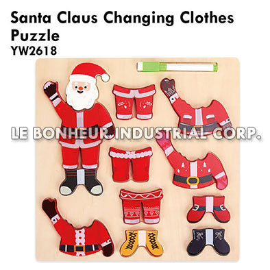 Santa Claus Changing Clothes Puzzle