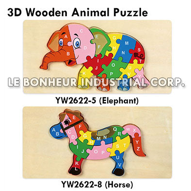 3D Wooden Horse Puzzle