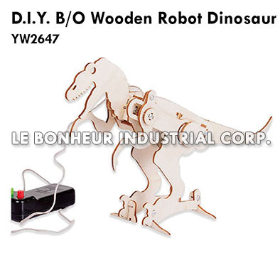 D.I.Y. B/O Wooden Robot Dinosaur