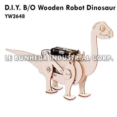 D.I.Y. B/O Wooden Robot Dinosaur