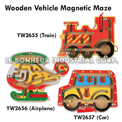 Wooden Car Magnetic Maze