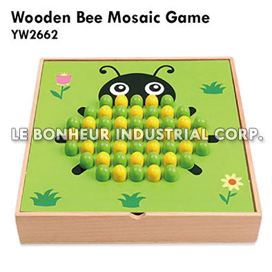 Wooden Bee Mosaic Game