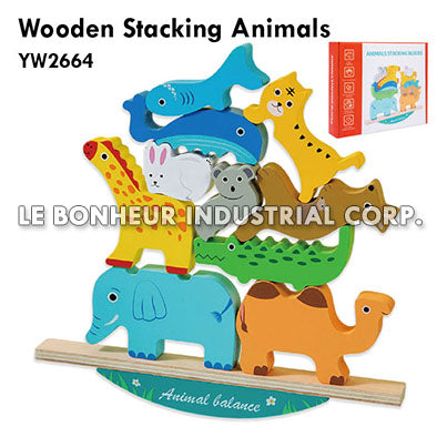 Wooden Stacking Animals