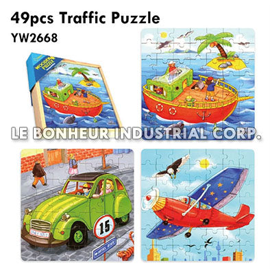 49pcs Traffic Puzzle