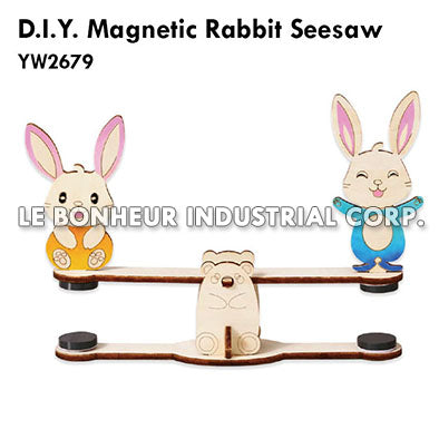 D.I.Y. Magnetic Rabbit Seesaw