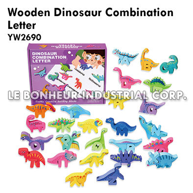 Wooden Dinosaur Combination Letter