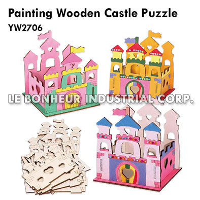 Painting Wooden Castle Puzzle
