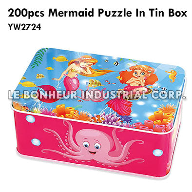 200pcs Mermaid Puzzle In Tin Box