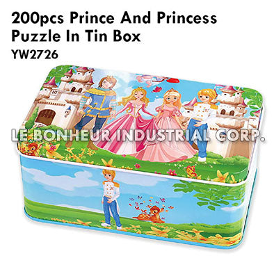 200pcs Prince And Princess Puzzle In Tin Box