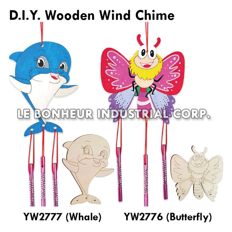 D.I.Y. Wooden Whale Wind Chime