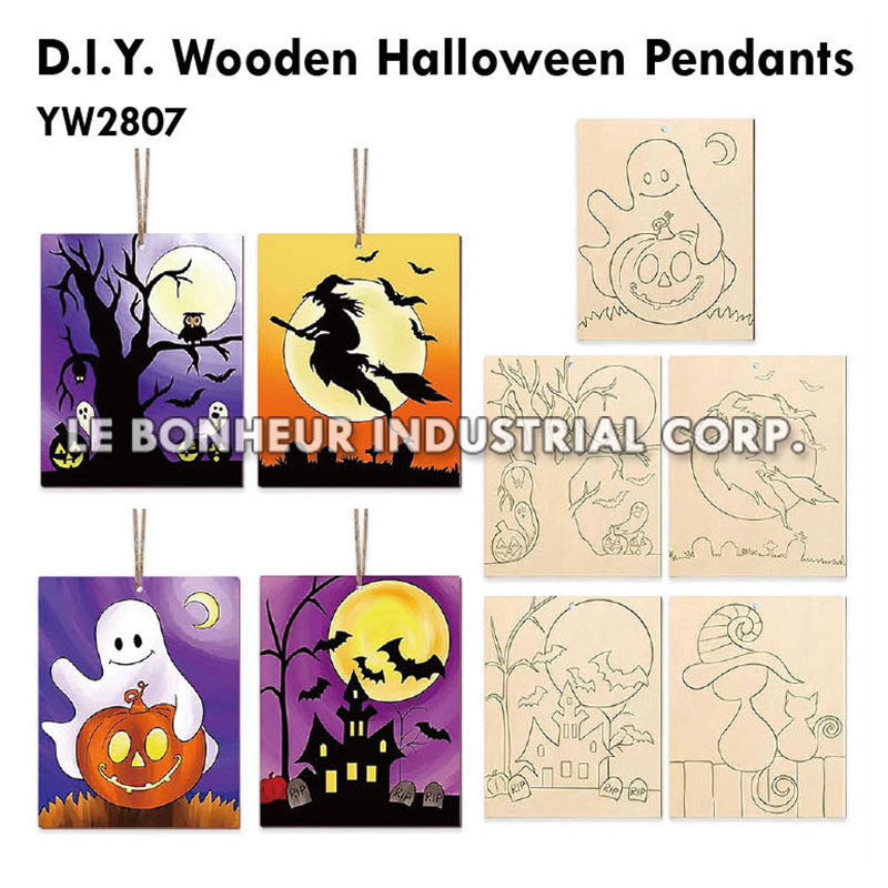 D.I.Y. Wooden Halloween Pendants