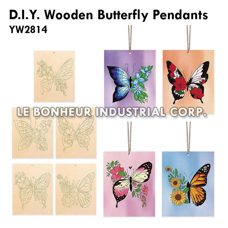 D.I.Y. Wooden Butterfly Pendants