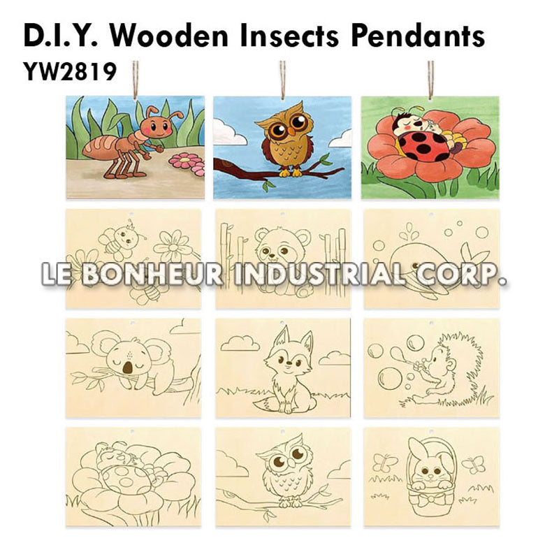 D.I.Y. Wooden Insects Pendants