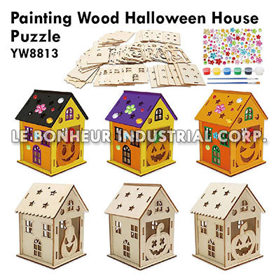 Painting Wood Halloween Housep Puzzle