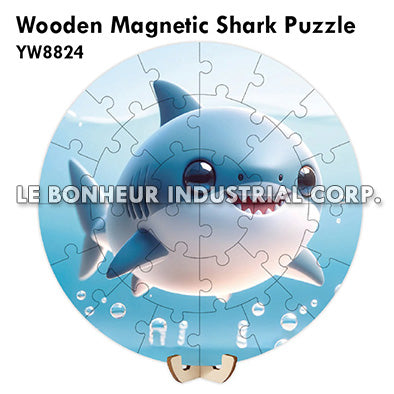 Wooden Magnetic Shark Puzzle