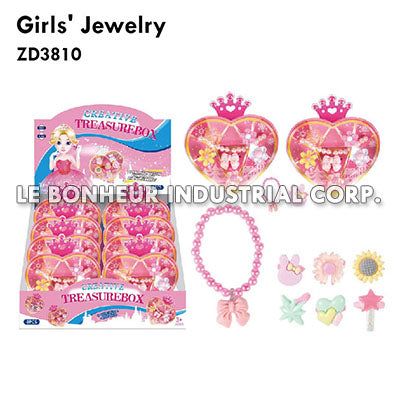 Girls' Jewelry - Love Ring Bracelet Box / 8 Love Boxes