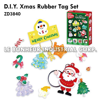 D.I.Y. Xmas Rubber Tag Set