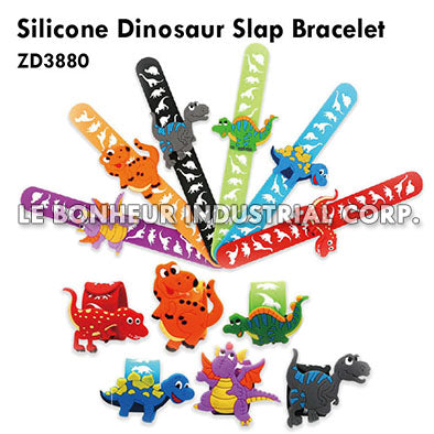 Silicone Dinosaur Slap Bracelet
