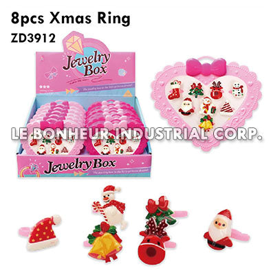 8pcs Xmas Ring