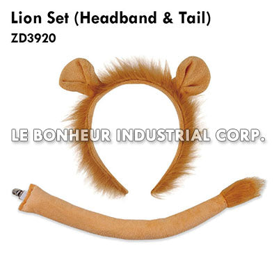 Lion Set (Headband & Tail)
