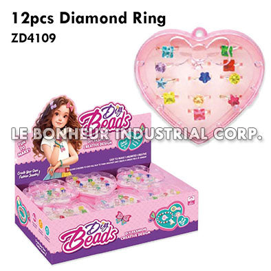 12pcs Diamond Ring