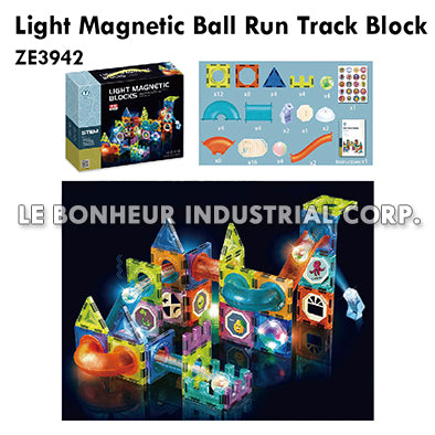 Light Magnetic Ball Run Track Block