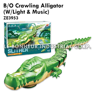 B/O Crawling Alligator(W/Light & Music)