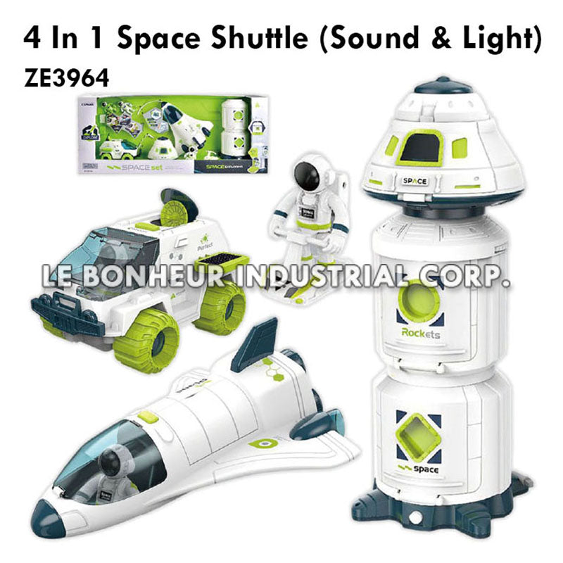 4 In 1 Space Shuttle (Sound & Light)
