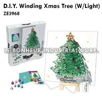 D.I.Y. Winding Xmas Tree (W/Light)