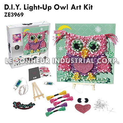 D.I.Y. Light-Up Owl Art Kit