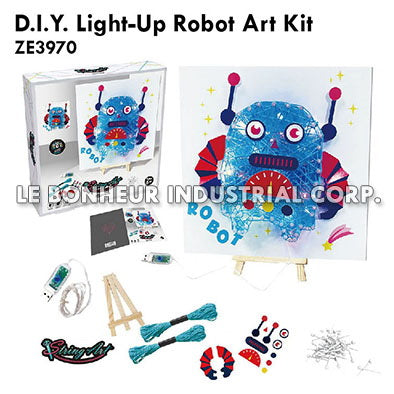 D.I.Y. Light-Up Robot Art Kit