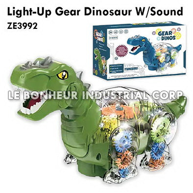 Light-Up Gear Dinosaur W/Sound