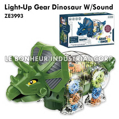 Light-Up Gear Dinosaur W/Sound