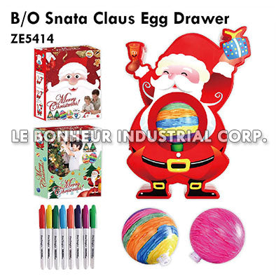 B/O Snata Claus Egg Drawer