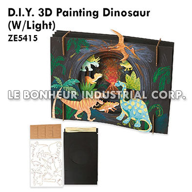 D.I.Y. 3D Painting Dinosaur (W/Light)