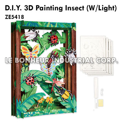 D.I.Y. 3D Painting Insect (W/Light)