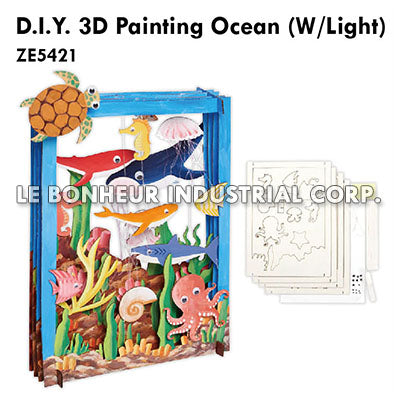 D.I.Y. 3D Painting Ocean (W/Light)
